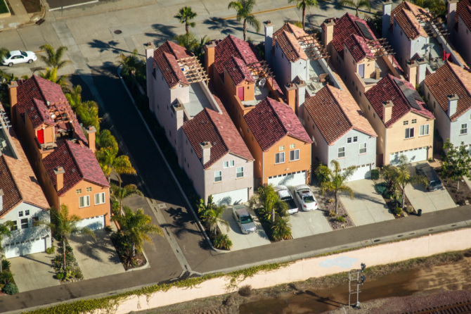 Townhouse Aerial Photos in Oceanside